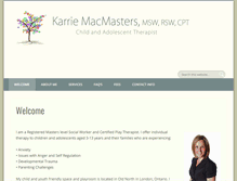 Tablet Screenshot of karriemacmasters.com